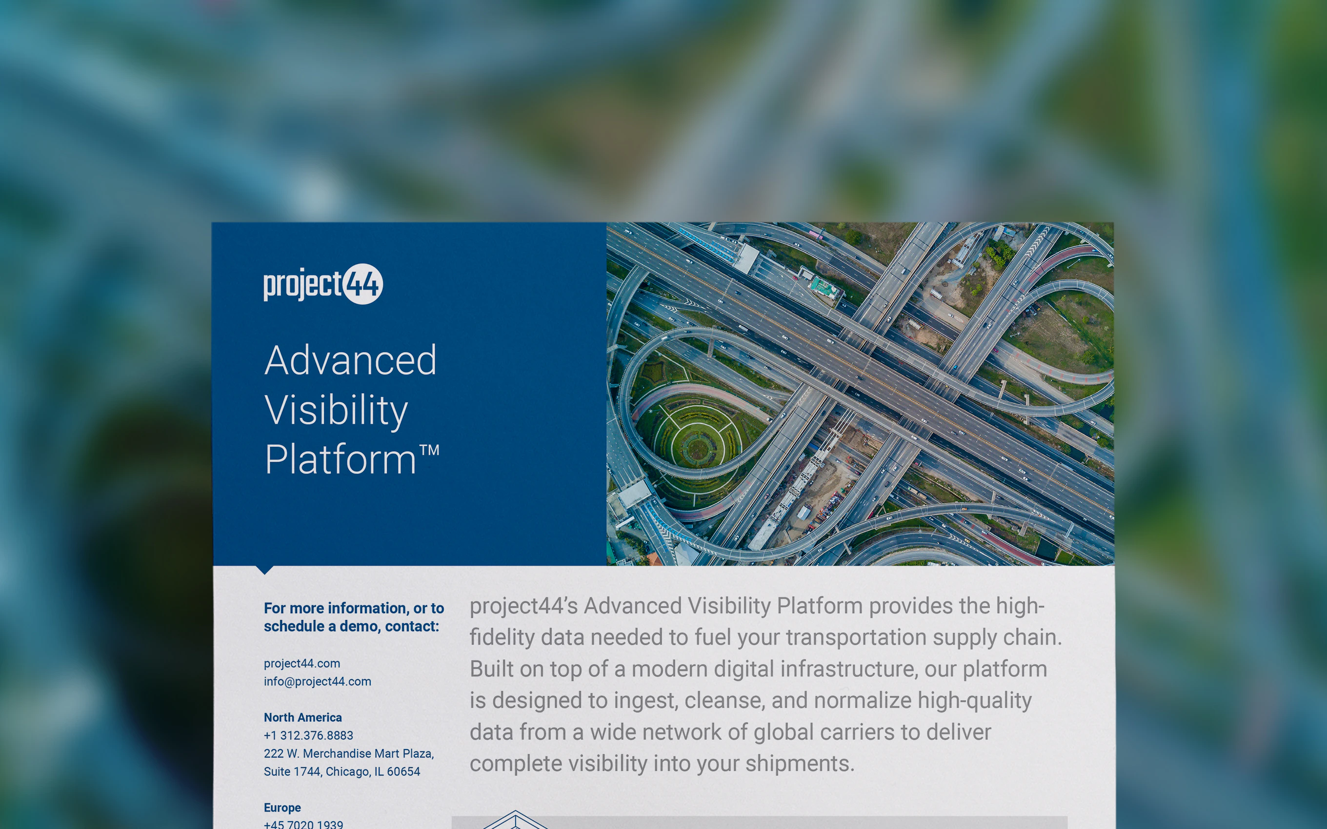 project44 Advanced Visibility Platform™ | project44