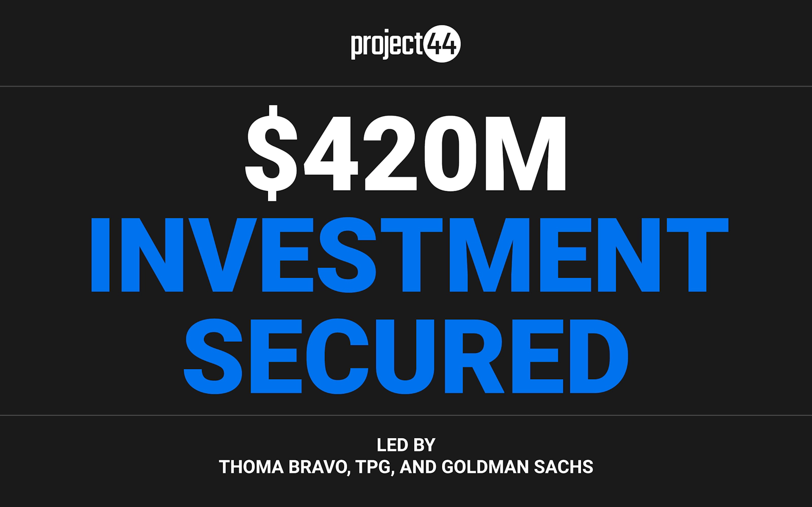 project44 Receives $420M Investment, Valuing Business at… | project44